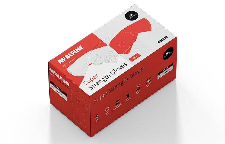 Glove Packaging Mockup Image